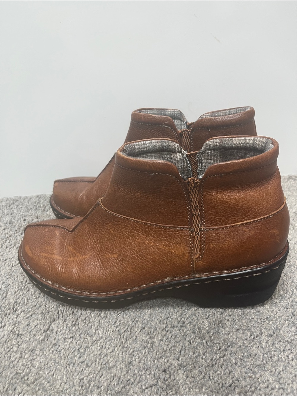 Eastland Maeko Ankle Boots Tan Leather Size 10